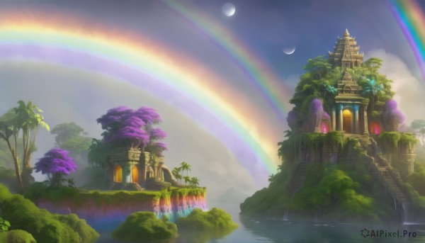 A charming day featuring a waterfall