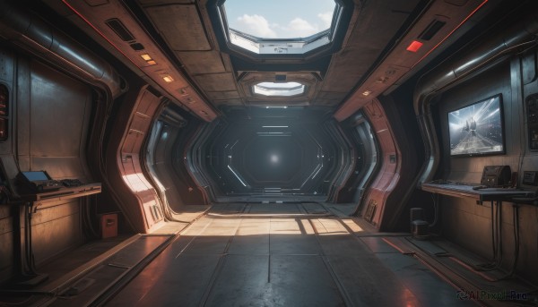 The majestic beauty of a spacecraft set within a dynamic day