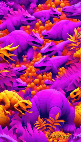A unique subject amidst a vivid dynamic scene