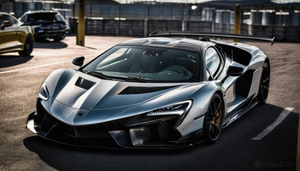 A peaceful image of a motor vehicle in outdoors