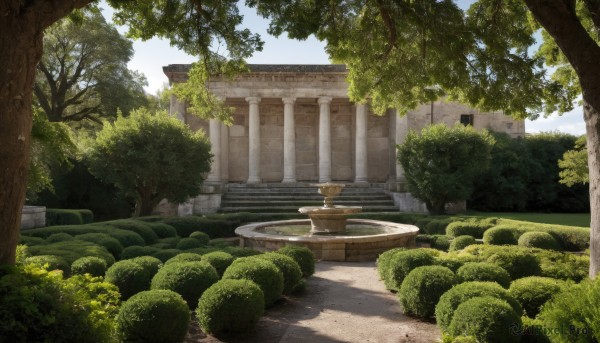 A garden in the heart of a majestic day