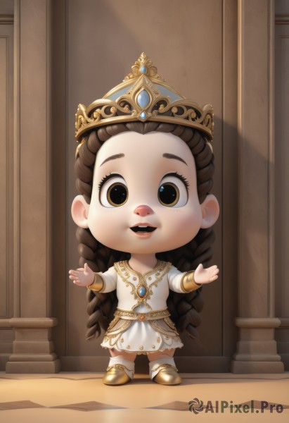 A child portrayed in a vivid dynamic scene