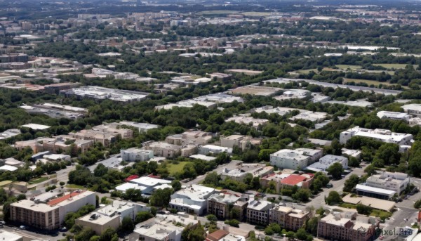 outdoors,tree,no humans,from above,building,nature,scenery,forest,city,road,cityscape,house,river,landscape,day,ground vehicle,motor vehicle,car,town,real world location