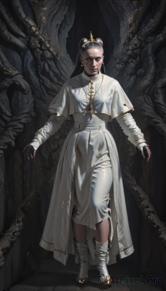 The majestic beauty of a female set within a calm dynamic scene