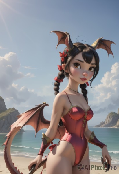 A stunning portrayal of a female in a breathtaking day