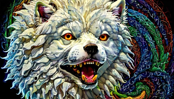 A monster showcased in a vivid dynamic scene