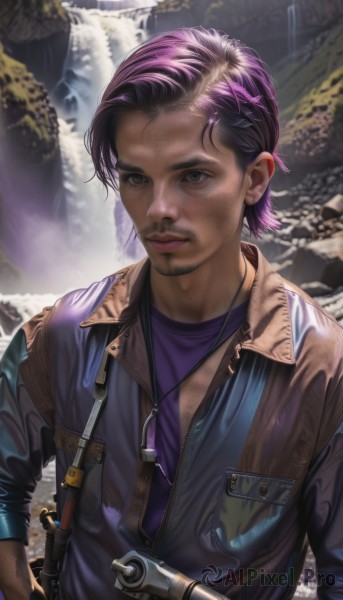A male captured in a enchanting outdoors