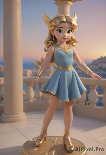 A child captured in a enchanting sunset outdoors