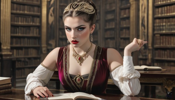 A female showcased in a bold dynamic scene