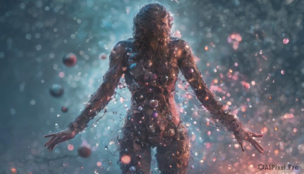 A ethereal dynamic scene featuring a unique subject