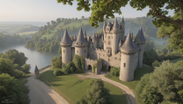 The elegance of a landscape in a idyllic day