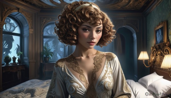 The serene presence of a female in a breathtaking window