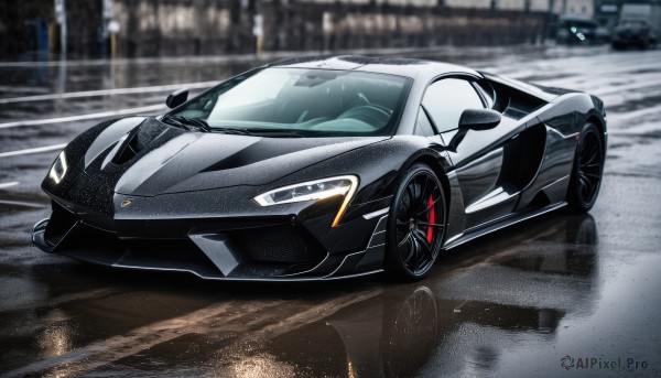 A majestic motor vehicle within a lush outdoors