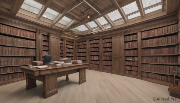 A indoors in a dynamic scenery