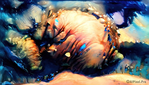 A stunning portrayal of a monster in a calm day