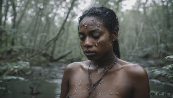 A glimpse of a female in a ethereal outdoors