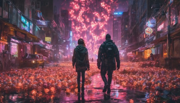 A charming rainy outdoors with a male