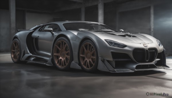 A enchanting dynamic scene highlighting a motor vehicle