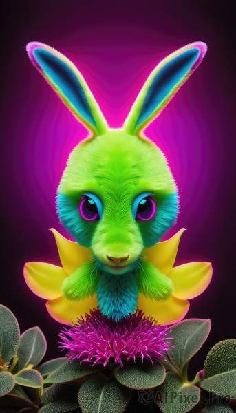 A majestic abstract within a vivid background