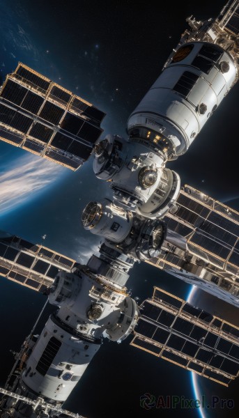 A striking scenery featuring the elegance of a spacecraft