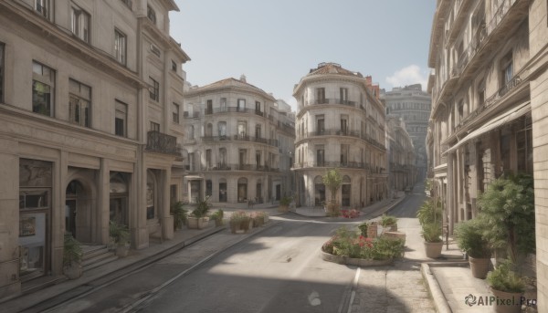 A street in the heart of a majestic day