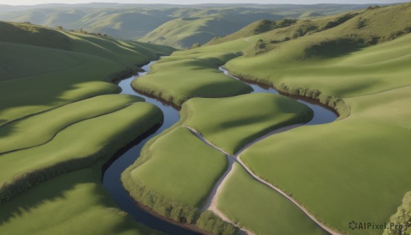 A landscape caught in a breathtaking day
