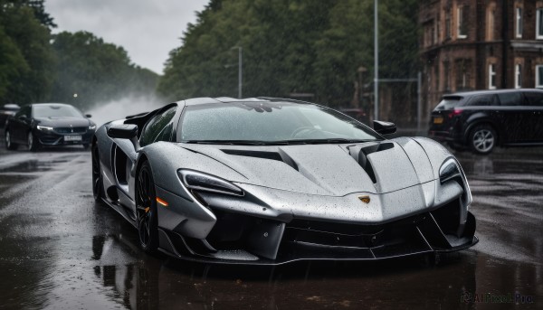The beauty of a motor vehicle set in a enchanting outdoors
