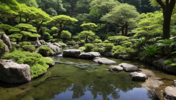 A landscape showcased in a bold day