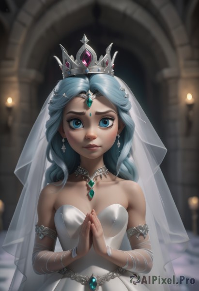 A glimpse of a female in a picturesque dynamic scene