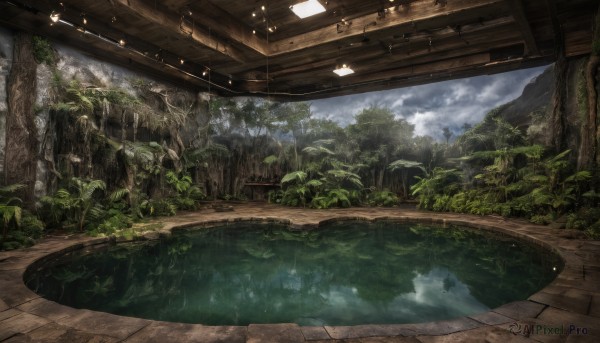 A landscape captured beautifully in a inviting rainy day