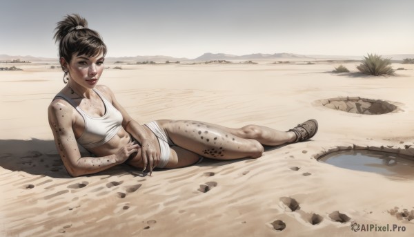 The allure of a female in a dynamic day