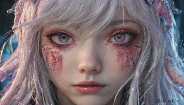 A female caught in a breathtaking dynamic scene