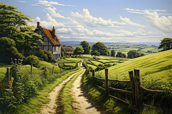 Image of a landscape in a peaceful day