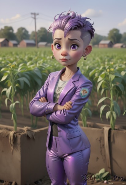 A child amidst a vivid day