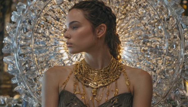 Image of a female in a peaceful dynamic scene