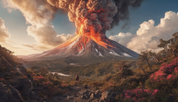 The beauty of a landscape set in a captivating outdoors