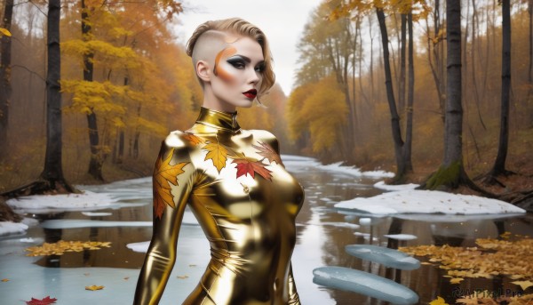 A female showcased in a bold day