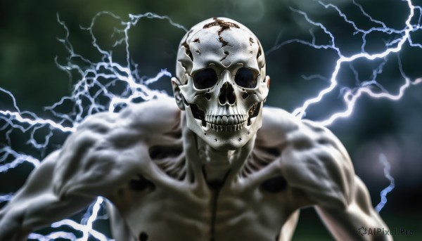 A unique view of a male in dynamic scene