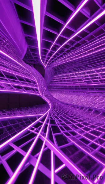 solo,monochrome,no humans,glowing,scenery,purple theme,science fiction,magic circle,pink theme,abstract,laser