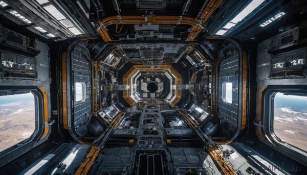 A vibrant spacecraft captured in scenery