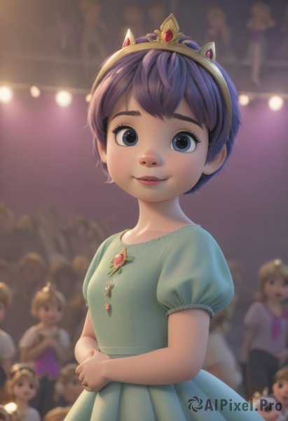 An iconic child framed by a calm dynamic scene