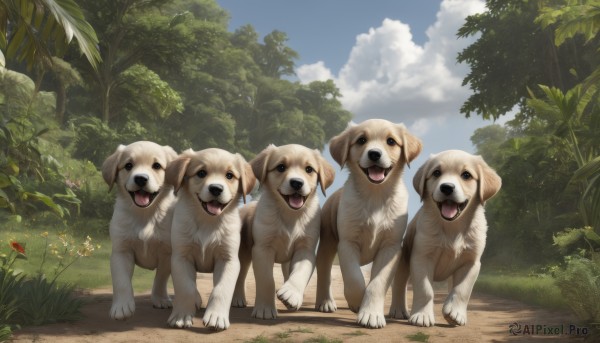 The majestic beauty of a dog set within a ethereal day