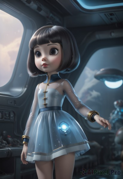 A child in a dynamic cloud