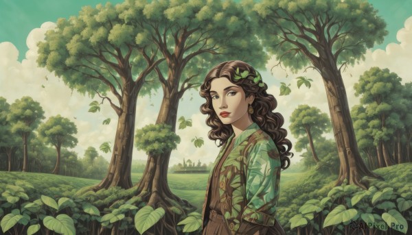 The allure of a female in a majestic day