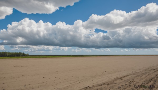 outdoors,sky,day,cloud,tree,blue sky,no humans,ocean,beach,cloudy sky,grass,nature,scenery,sand,horizon,road,landscape,path,forest,field