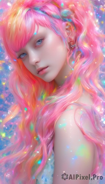 A female portrayed in a refreshing dynamic scene