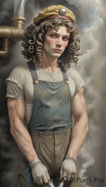 A male in a serene smoke