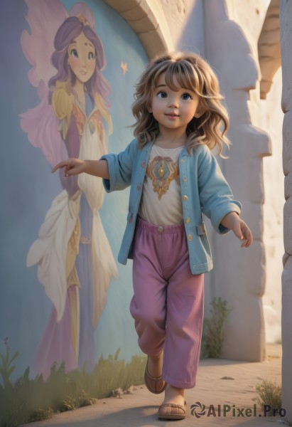 A child showcased in a bold day