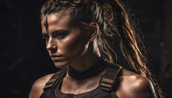 A inspiring view of a female in dynamic scene
