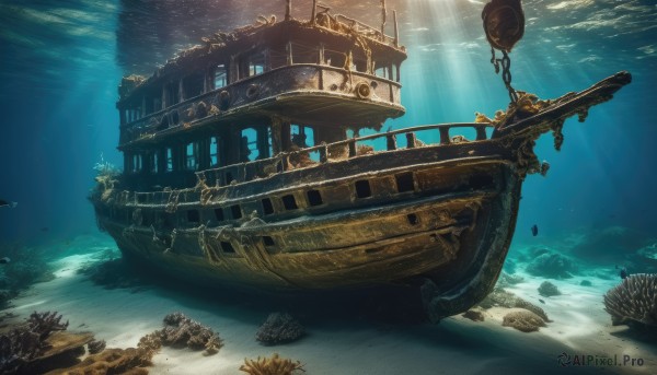 A peaceful image of a boat in day